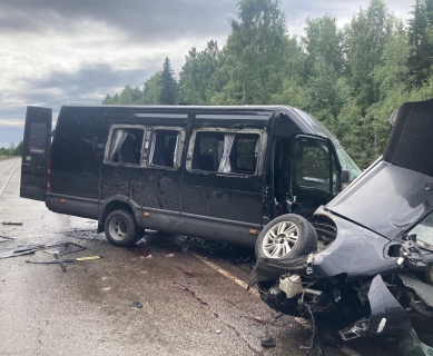 В Казачинском районе организована проверка по факту дорожно-транспортного происшествия с участием микроавтобуса